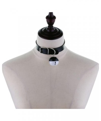 Multicolor PU Simulated Leather Bell Belt Collar Choker Necklace White $7.55 Necklaces