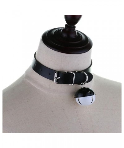 Multicolor PU Simulated Leather Bell Belt Collar Choker Necklace White $7.55 Necklaces