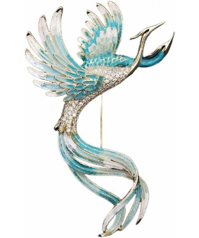 Enamel Gradient Color Phoenix Brooch Fashion Clothing Broches & Pins Jewelry Christmas Gift Blue $16.10 Brooches & Pins