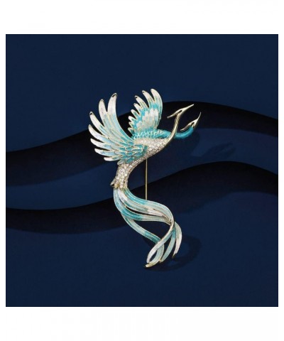 Enamel Gradient Color Phoenix Brooch Fashion Clothing Broches & Pins Jewelry Christmas Gift Blue $16.10 Brooches & Pins