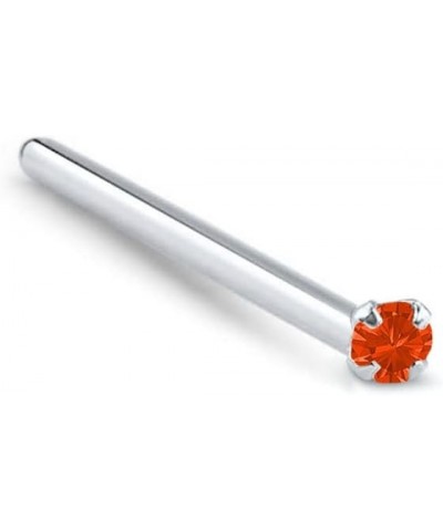 925 Sterling Silver Straight Nose Stud Ring Choose Your Color Tiny Micro 1mm 22G Orange $8.31 Body Jewelry