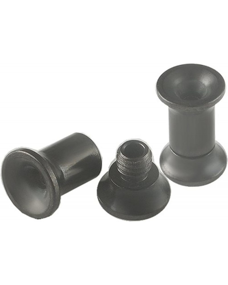 Black PVD Coated Steel Double Flare Internally Threaded Tunnel Plug Ear Stretching Stretcher Piercing 2Pcs 8g 3mm $5.22 Others