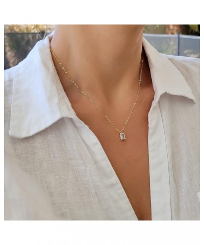 Gold Necklace for Women,14k Gold Plated CZ Heart Cross Necklace Simple Cross Choker Necklace Dainty Gold Diamond Pendant Neck...