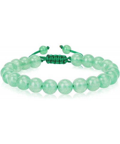 Natural Healing Crystal Beads Bracelet Gemstone Couple Adjustable Gift Bracelet Green Aventurine $8.39 Bracelets