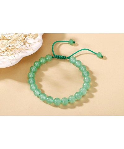 Natural Healing Crystal Beads Bracelet Gemstone Couple Adjustable Gift Bracelet Green Aventurine $8.39 Bracelets