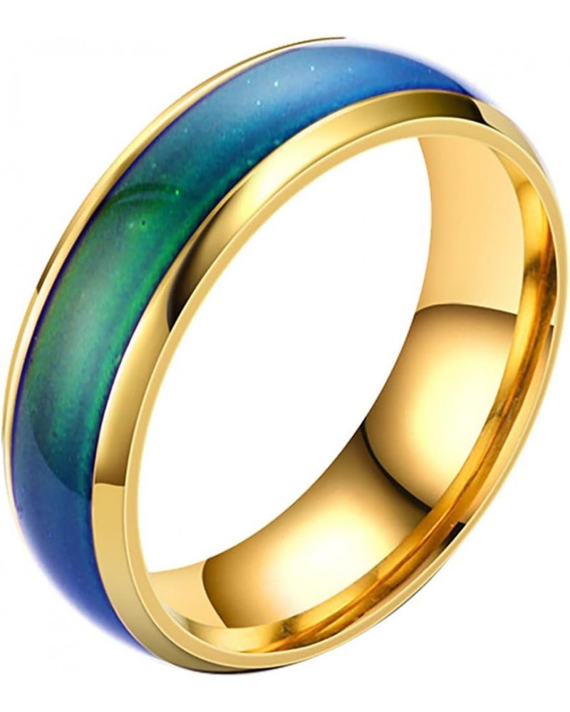 Mens Women Wedding Rings Fashion Jewelry Engagement Rings Opal Sapphire Bridal Band Promise Rings (White, 10) Gold-b 11 $5.93...