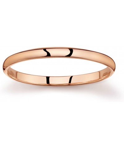 10k Rose Gold Light Comfort Fit 2mm Wedding Band Size 6 $4.58 Bracelets