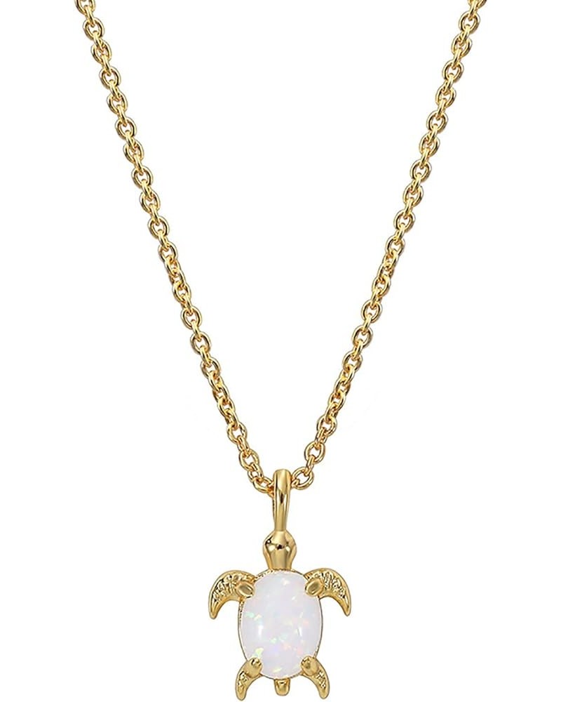 Gold Pendant Necklace for Women 18K Gold Plated Dainty Gold Necklace for Women, Jewelry Gift for Her Turtle $6.71 Necklaces