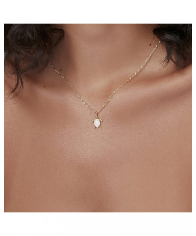 Gold Pendant Necklace for Women 18K Gold Plated Dainty Gold Necklace for Women, Jewelry Gift for Her Turtle $6.71 Necklaces