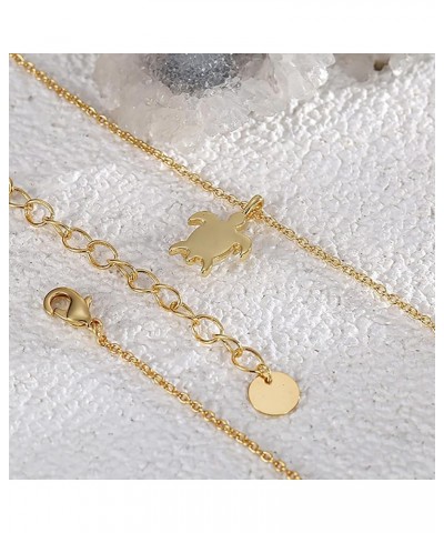 Gold Pendant Necklace for Women 18K Gold Plated Dainty Gold Necklace for Women, Jewelry Gift for Her Turtle $6.71 Necklaces