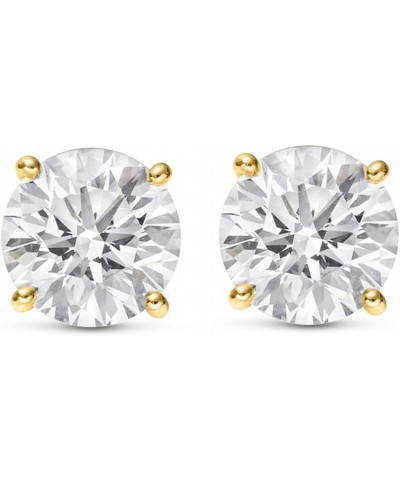 3/4-8 IGI Certified LAB-GROWN Round Cut Diamond Earrings 4 Prong Push Back Value Collection (H-I Color, SI1-SI2 Clarity) 3.0 ...