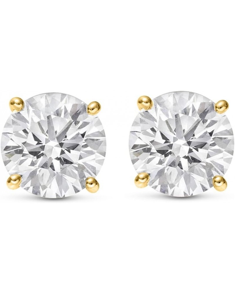 3/4-8 IGI Certified LAB-GROWN Round Cut Diamond Earrings 4 Prong Push Back Value Collection (H-I Color, SI1-SI2 Clarity) 3.0 ...