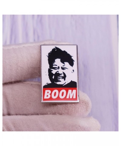 Happy Kim Jong Un Enamel Pin Supremeee-Leader Brooch Boom Badge Funny Celebrity Jwelery Decor for Backpacks, Women, Collectio...