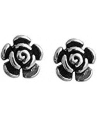 Jewelry Sterling Silver Rose Bud Flower Stud Earrings $11.75 Earrings