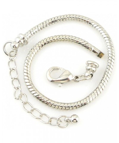 10pcs White Silver Plated Lobster European Style Snake Chain Bracelet fit Charm Beads 6.3 17 CM 5pcs $11.54 Bracelets