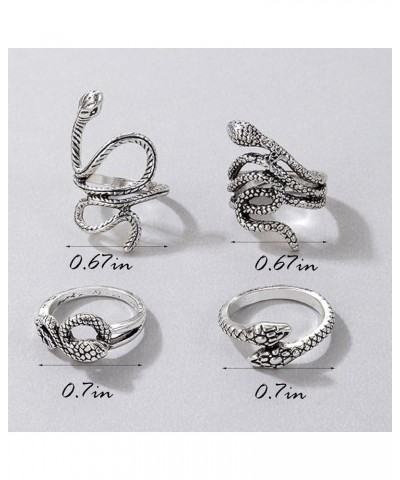 9-15PCS Knuckle Stacking Rings Set for Teen Girls Gifts Crystal Rhinestone Finger Statement Ring Sets Vintage Snake Knot Mid ...