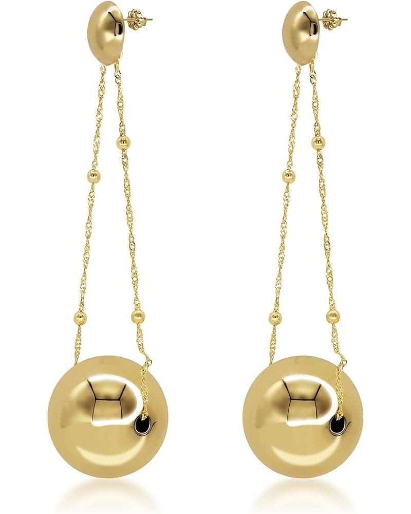 Drop Dangle Earrings Fashion For Women Ladies Jewelry Gift gold ball $9.00 Earrings