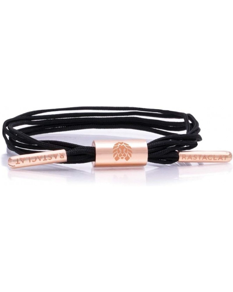 Original Hand Assembled Multi Lace Women's Adjustable Bracelets for All Ages Zoe | Black/Peach Gold Small/Medium 4.5-6 Inches...