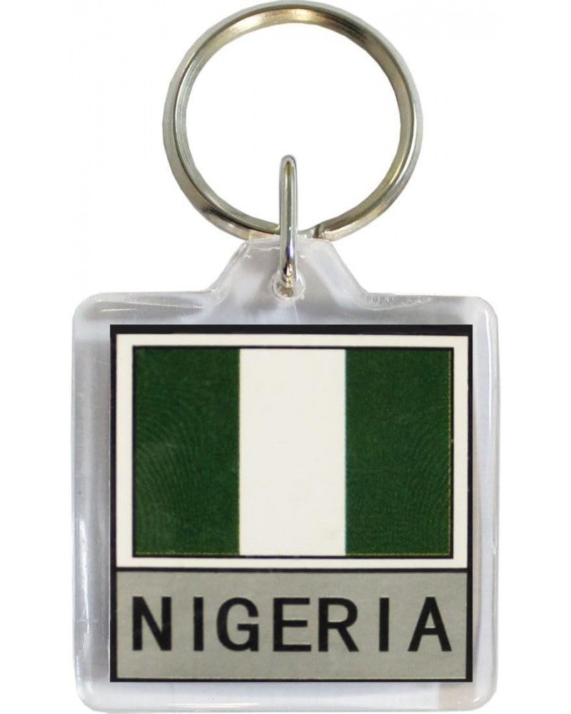 Nigeria - Country Lucite Key Ring $8.20 Rings