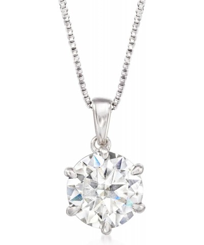 2.00 Carat Moissanite Solitaire Necklace in Sterling Silver. 20 inches $56.00 Necklaces