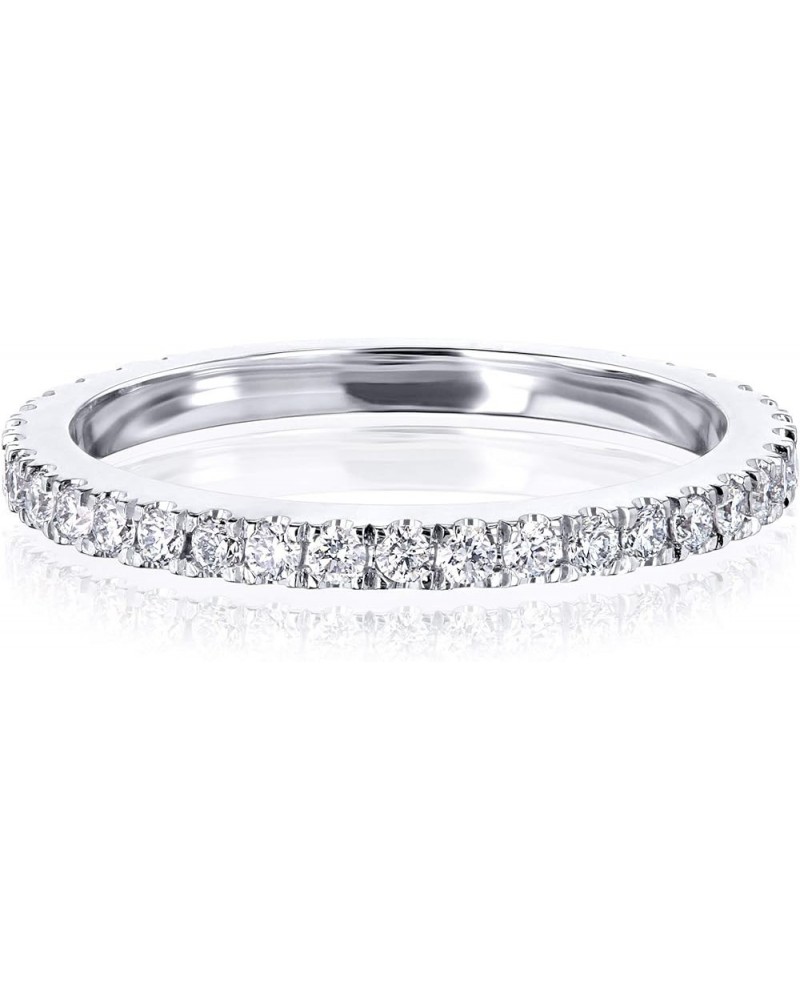 Lab Grown Diamond Near Eternity Ring White Gold $148.48 Bracelets