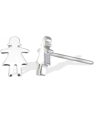 Jewelry Sterling Silver Women Girl Symbol Stud Earring $10.12 Earrings