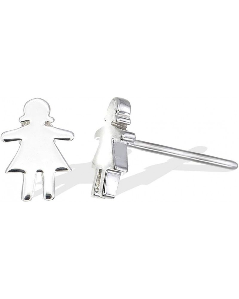 Jewelry Sterling Silver Women Girl Symbol Stud Earring $10.12 Earrings