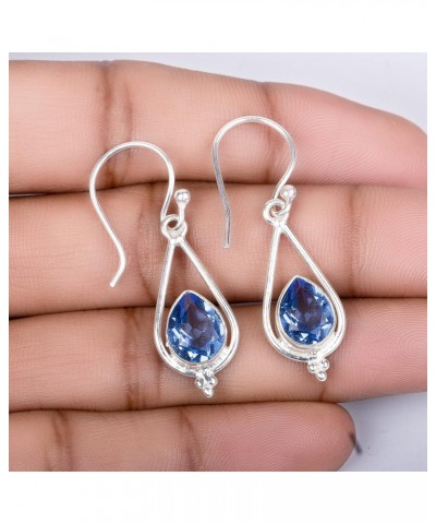 Natural Tanzanite Gemstone 925 Sterling Silver Jewelry Earring ,Stylish Earring For Her,Fine Silver Jewelry, Drop & Dangle Ea...