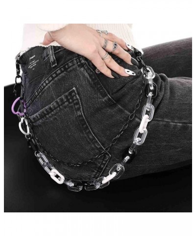 Cute Pants Jean Chain Layered Keychain Punk Colorful Pendants Heart Pocket Trousers Chain Hiphop Rock Wallet Chains Body Jewe...