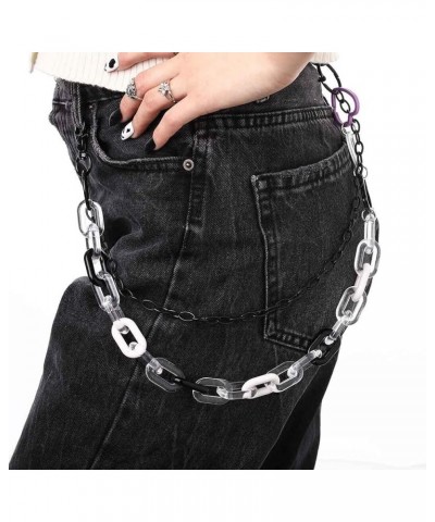 Cute Pants Jean Chain Layered Keychain Punk Colorful Pendants Heart Pocket Trousers Chain Hiphop Rock Wallet Chains Body Jewe...