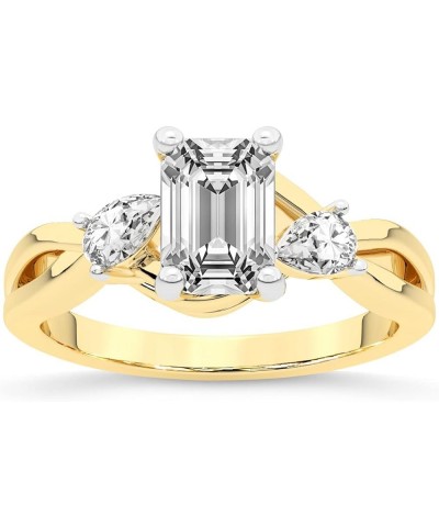 1 Carat -5 Carat | IGI Certified Lab Grown Diamond Engagement Ring | 14K Or 18K in White, Yellow Or Rose Gold | Odette Three ...