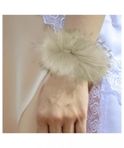 Women's Feather Slap Bracelet Snap Cuff Bracelets Fluffy Feather Cuffs Sleeves Wrist Decoration Cuff Sleeves Slap Type 40 $9....