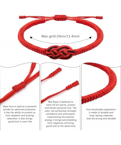 Red Protection Bracelet, Pulsera Bracelet, Pulseras Rojas De Proteccion, Red String Bracelet For Men And Women Red Concentric...