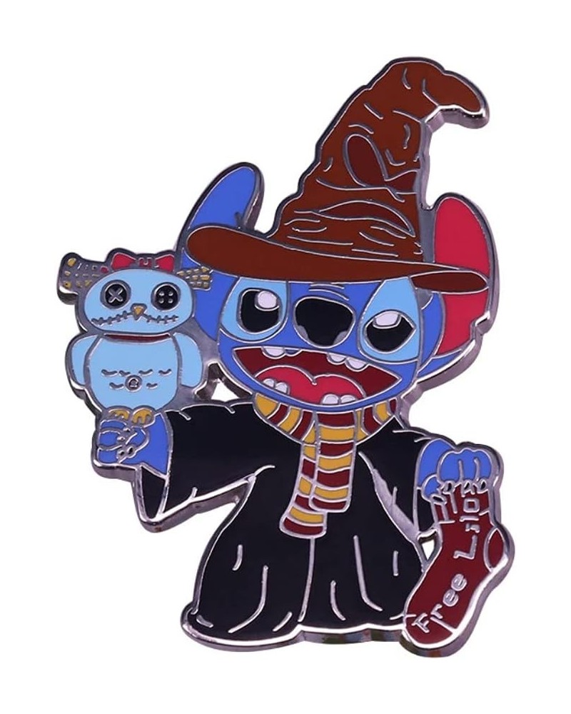 Boutique Cartoon Entertainment Trading Pin Fantasy Pin Collection Stitch Potter Wizard Mashup $11.79 Brooches & Pins