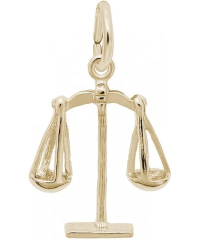 Rembrandt Scales of Justice Charm 10K Yellow Gold $13.86 Bracelets