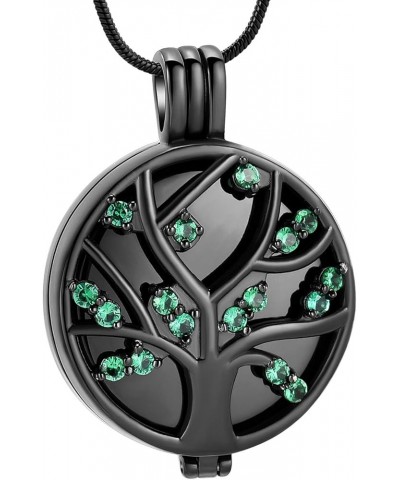 Tree of Life Necklace Urn Necklace for Ashes Stainless Steel Pendant Cremation Jewelry for Women Mothers Day Gifts for Mom Wi...