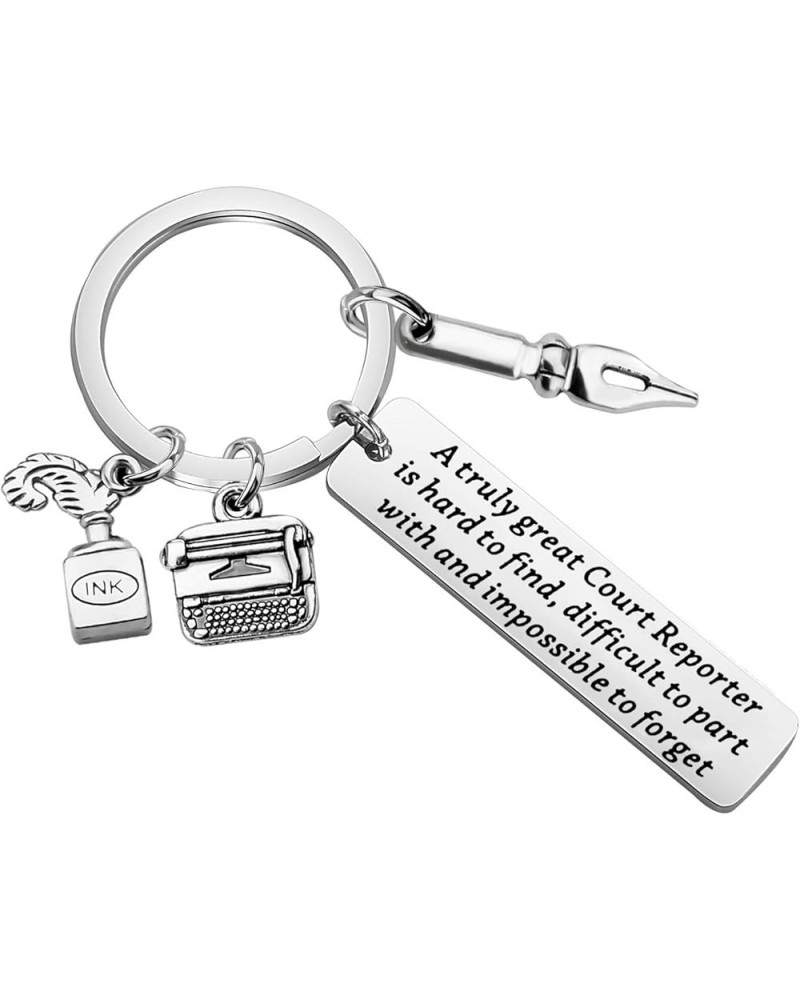 Court Reporter Gift A Truly Great Court Reporter is Hard to Find Keychain Stenographer Gift Zero Clucks Given Keychain $9.64 ...