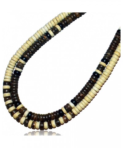 2 Piece Set 8mm Coco Wood Beads Necklace Set - 8mm (5/16") 16 Inches $10.42 Jewelry Sets