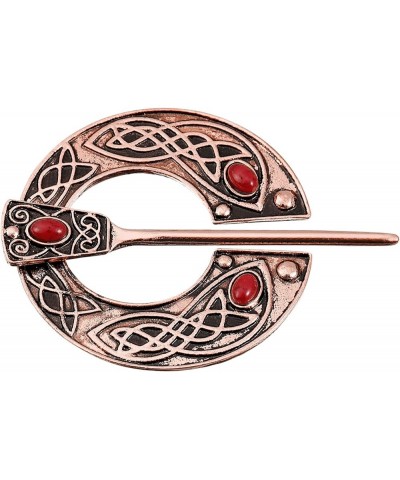 Vintage Brooch Cloak Pin, Penannular Brooch Cloak Clasp Scarf Shawl Pin Cardigan Brooch Buckle for Women Men Costume Accessor...