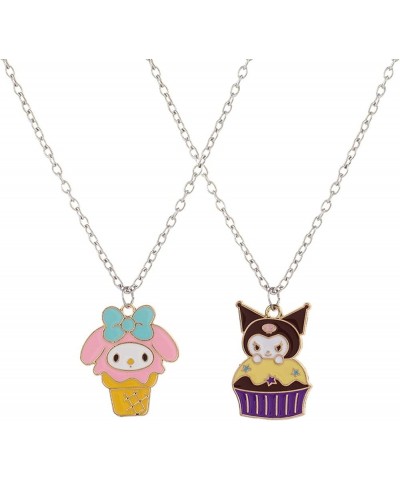 Cute Kuromi Pendant Necklace, Kawaii Cinnamoroll Dog Charm Necklace, BFF Gifts Jewelry Kuromi Melody $5.85 Necklaces