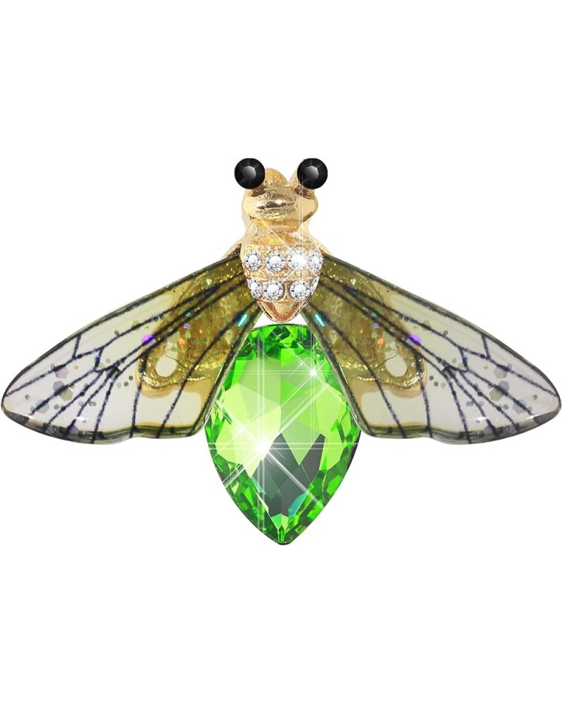 Austrian Crystal Cute Animal Butterfly Dragonfly Brooches Pins Corsages Scarf Clips Insect C Green $10.07 Brooches & Pins