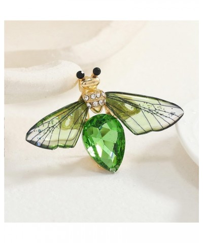 Austrian Crystal Cute Animal Butterfly Dragonfly Brooches Pins Corsages Scarf Clips Insect C Green $10.07 Brooches & Pins