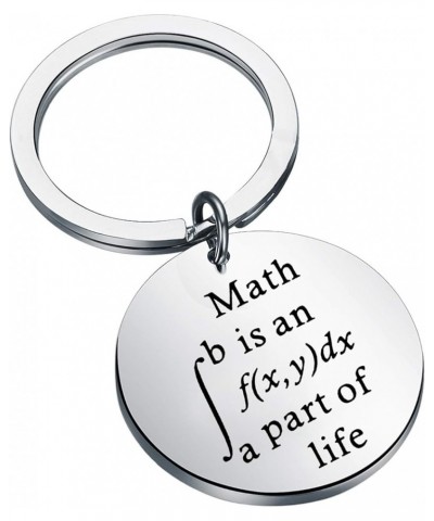 Math is an Integral Part of Life Funny Math Keychain Math Teacher Gifts Math Geek Gifts Math Student Gifts Round Keychain $10...