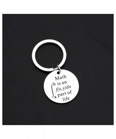 Math is an Integral Part of Life Funny Math Keychain Math Teacher Gifts Math Geek Gifts Math Student Gifts Round Keychain $10...