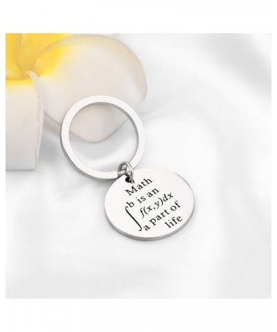 Math is an Integral Part of Life Funny Math Keychain Math Teacher Gifts Math Geek Gifts Math Student Gifts Round Keychain $10...