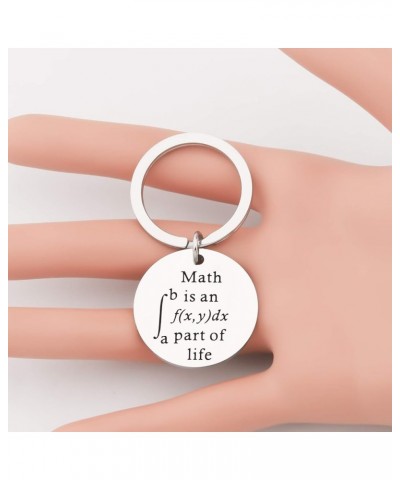 Math is an Integral Part of Life Funny Math Keychain Math Teacher Gifts Math Geek Gifts Math Student Gifts Round Keychain $10...