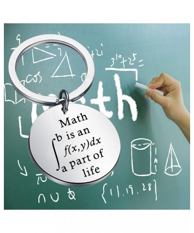 Math is an Integral Part of Life Funny Math Keychain Math Teacher Gifts Math Geek Gifts Math Student Gifts Round Keychain $10...