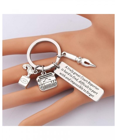 Court Reporter Gift A Truly Great Court Reporter is Hard to Find Keychain Stenographer Gift Zero Clucks Given Keychain $9.64 ...