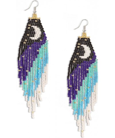 JeanBeau Seed Beads Tassel Earrings for Women Teen Girls,Long Boho Handmade Colorful Beaded Dangle Drop Fringe Dangling Bohem...