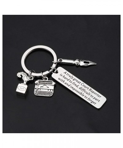 Court Reporter Gift A Truly Great Court Reporter is Hard to Find Keychain Stenographer Gift Zero Clucks Given Keychain $9.64 ...